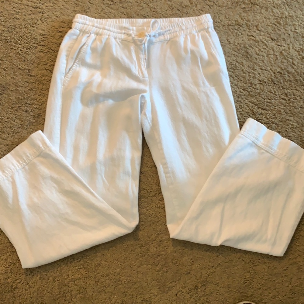 Talbots petite linen/cotton pants